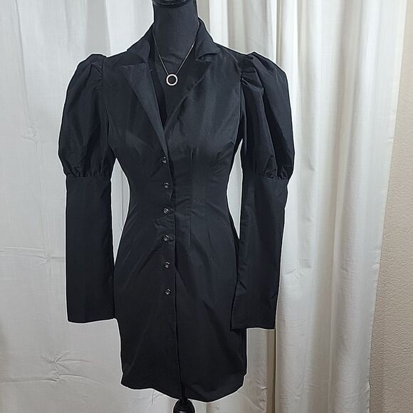 She is Victorious Mini Black Shirt Dress - Picture 12 of 12